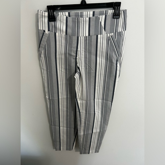Soho Apparel Monochrome Striped Straight Leg Pants - Picture 3 of 6